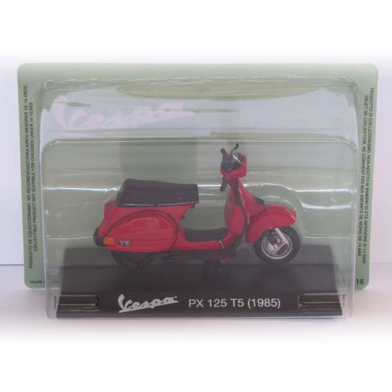 Machetă moto Magazine Models [1:18] - Vespa 1985 PX 125 T5 - Red